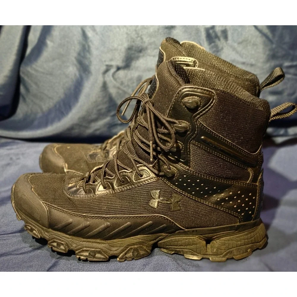 Under Armour Valsetz RTS 1.5 Tactical Boots Men 10.5 Black Lightweight Military - Picture 4 of 8